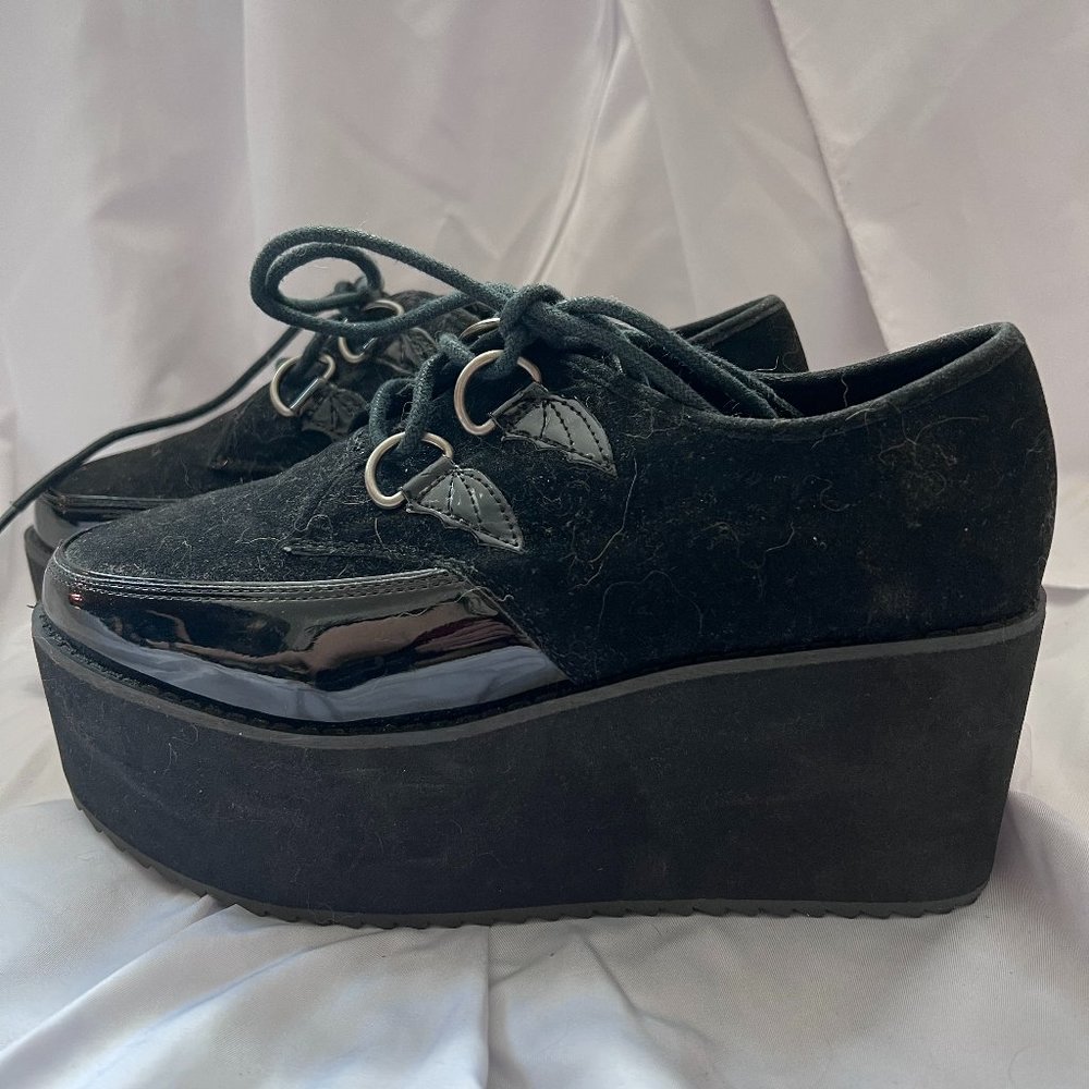 STRANGE CVLT 'Bela', Platform Oxford with Bat Details